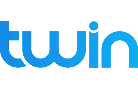 Twin logo blue bhgeeivoj