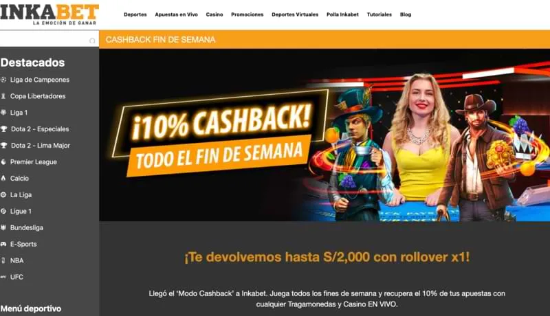 Oferta Bono de Reembolso Inkabet Casino