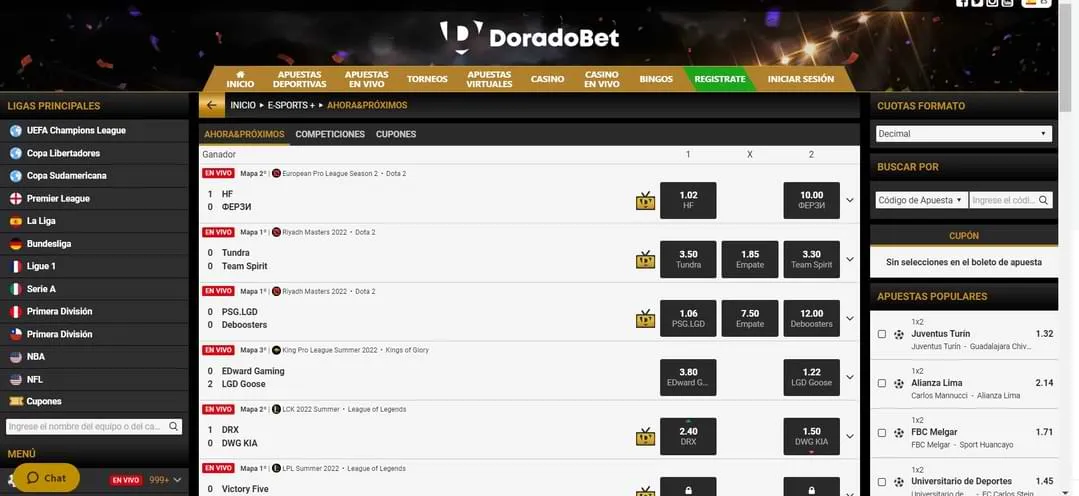 Doradobet Casino Apuestas en Vivo