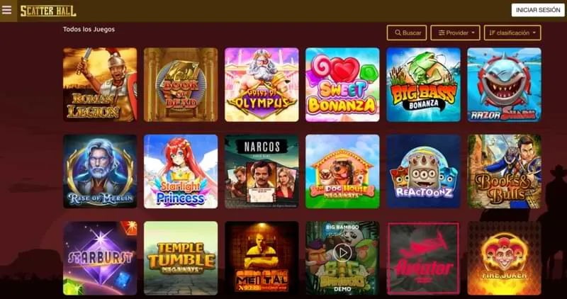 Juegos de Casinos Online Scatterhall